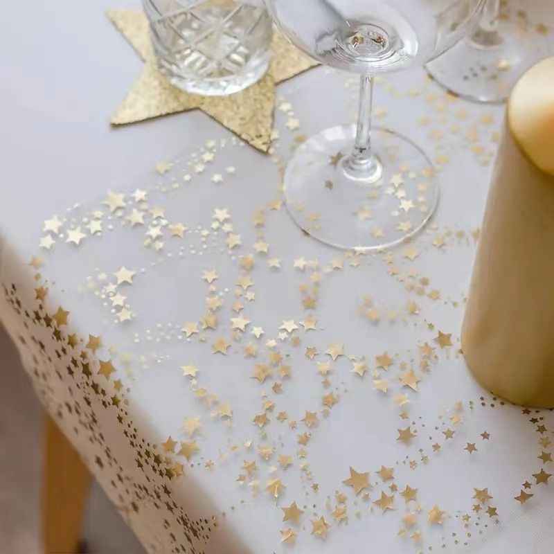 Table Runner Sequin - Party Tafelloper Polyestervezel Sparkle Metallic Goud