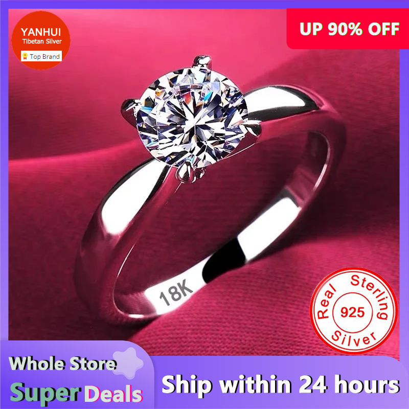 Wedding Z - Met certificaat Luxe 18K witgouden ringen,