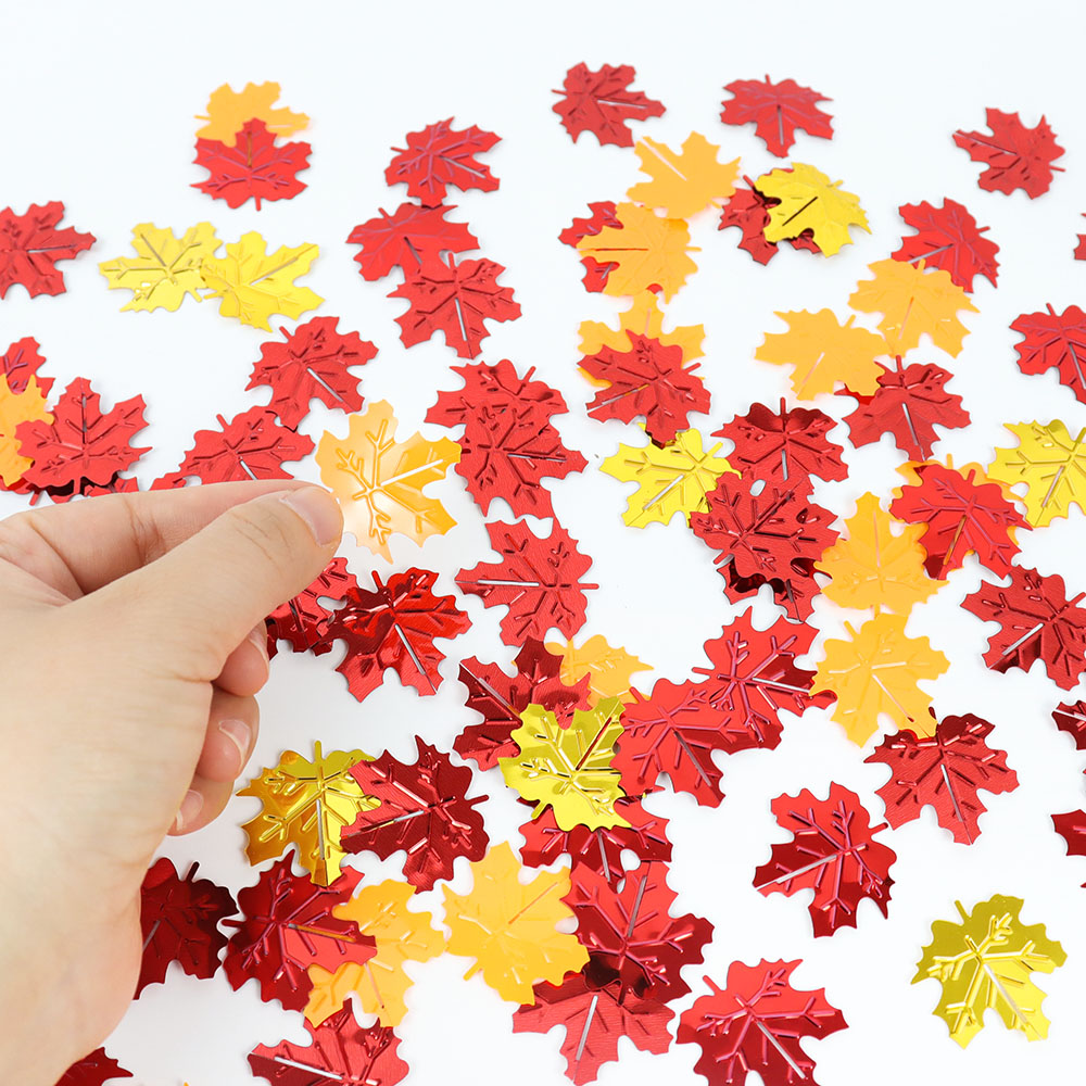 Table Runner Sequin - 15g Herfst Glitter Esdoorn Bladeren Confetti