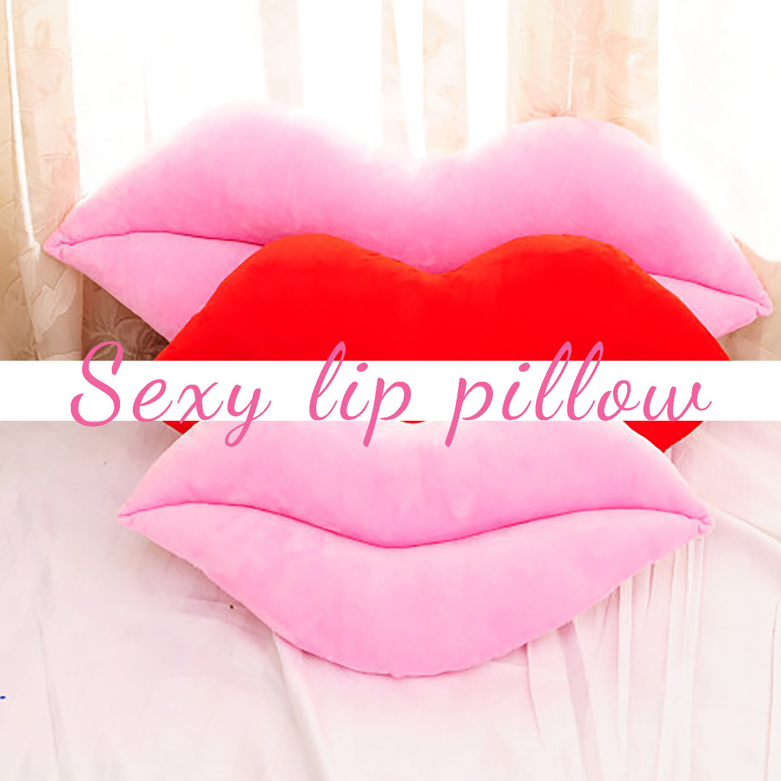 Wedding Hampers - 30/50 cm Valentijnsdag Sierkussen Sexy Lippen