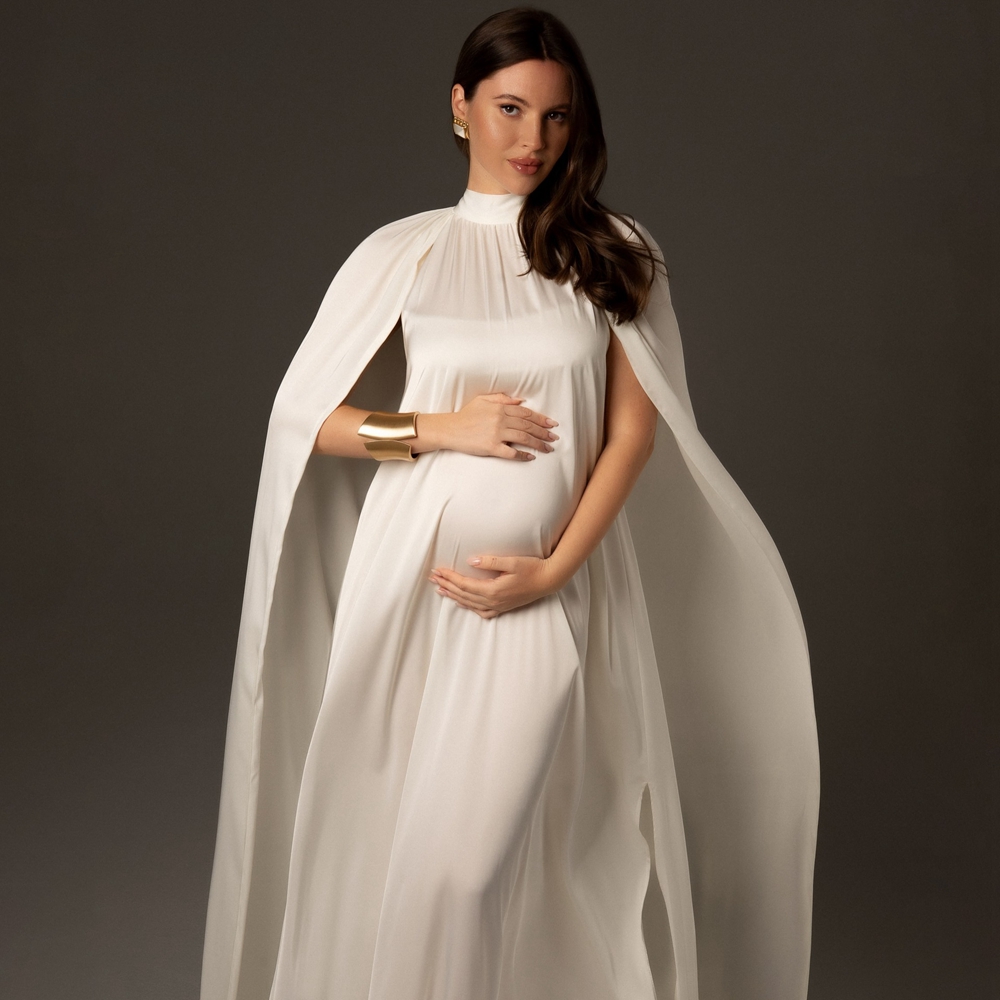 Photo Booth Prop - Zwangerschapsfotografie rekwisieten Jurk Elegante Cape Zwangere