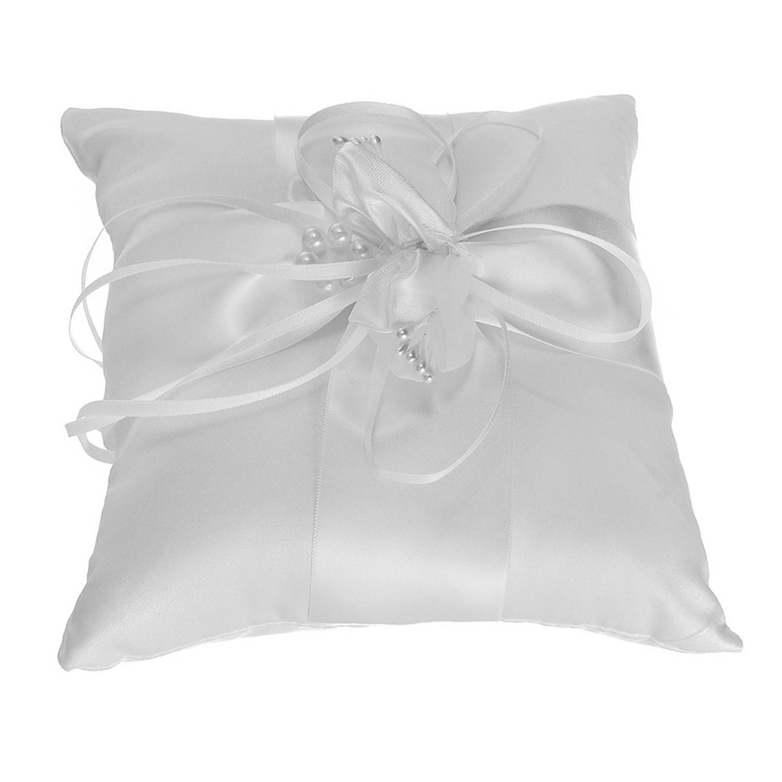 Ring Bearer Pillow - Parel Bloem Bruiloft Ringkussen 15x15cm Ringdrager
