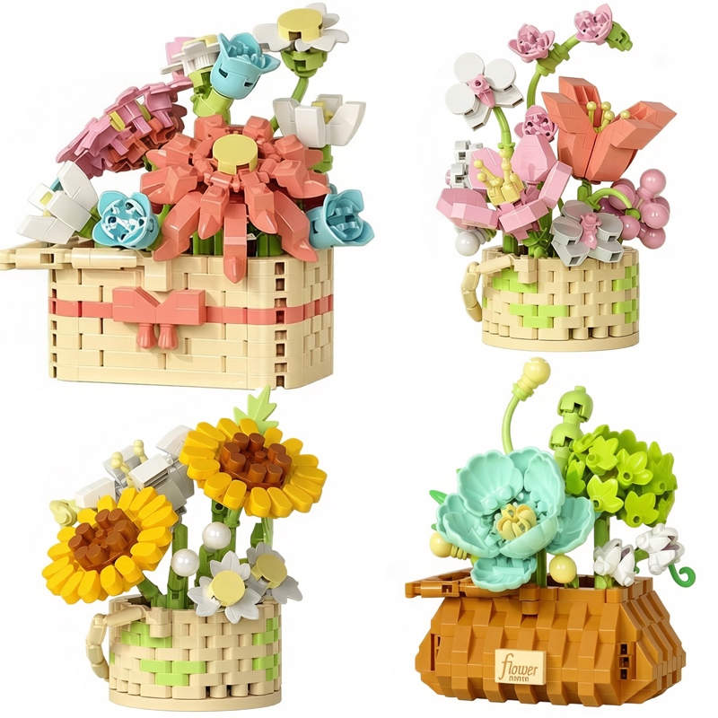 Wedding Hampers - Bloemenmandset bouwstenen – DIY creatief boeket