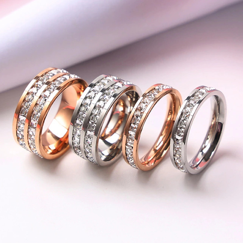 Wedding Z - Luxe Rose Goud Kleur Enkele Dubbele