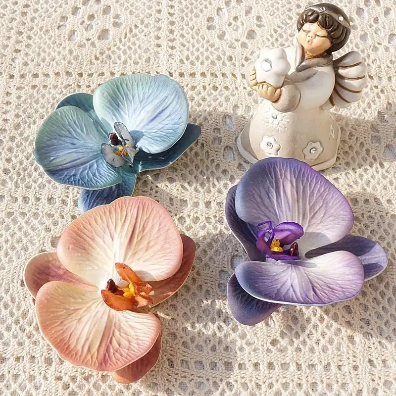 Wedding Souvenir - 3D-geprinte vlinderorchidee hoofddeksel, kunstkatoen en siliconen
