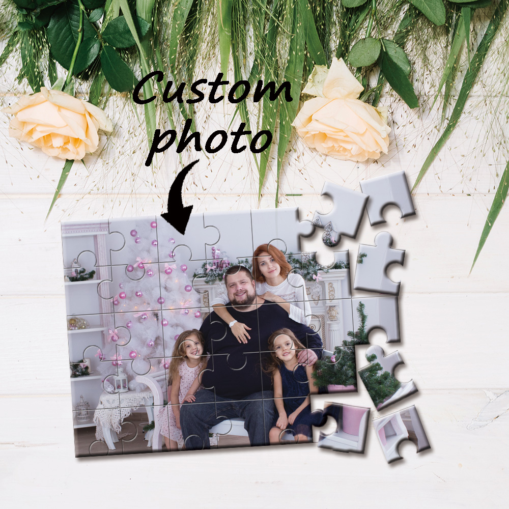 Wedding Souvenir - 35/300/500/1000 stuks, gepersonaliseerde fotopuzzel, paar, bruiloft,
