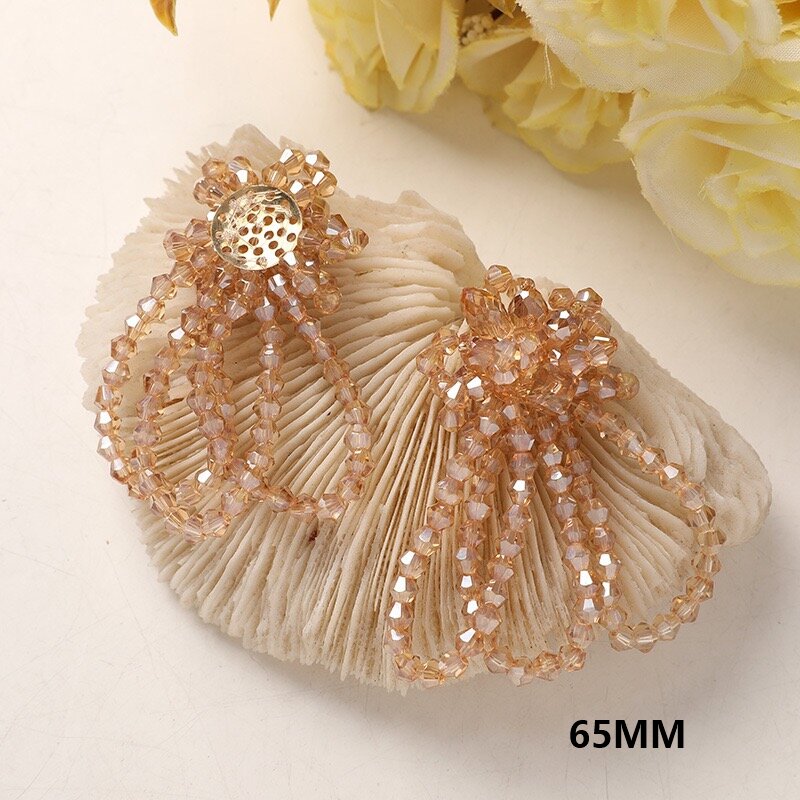 Supplier Wedding - Champagne Gekleurde Kristallen Kralen Kralen Knop