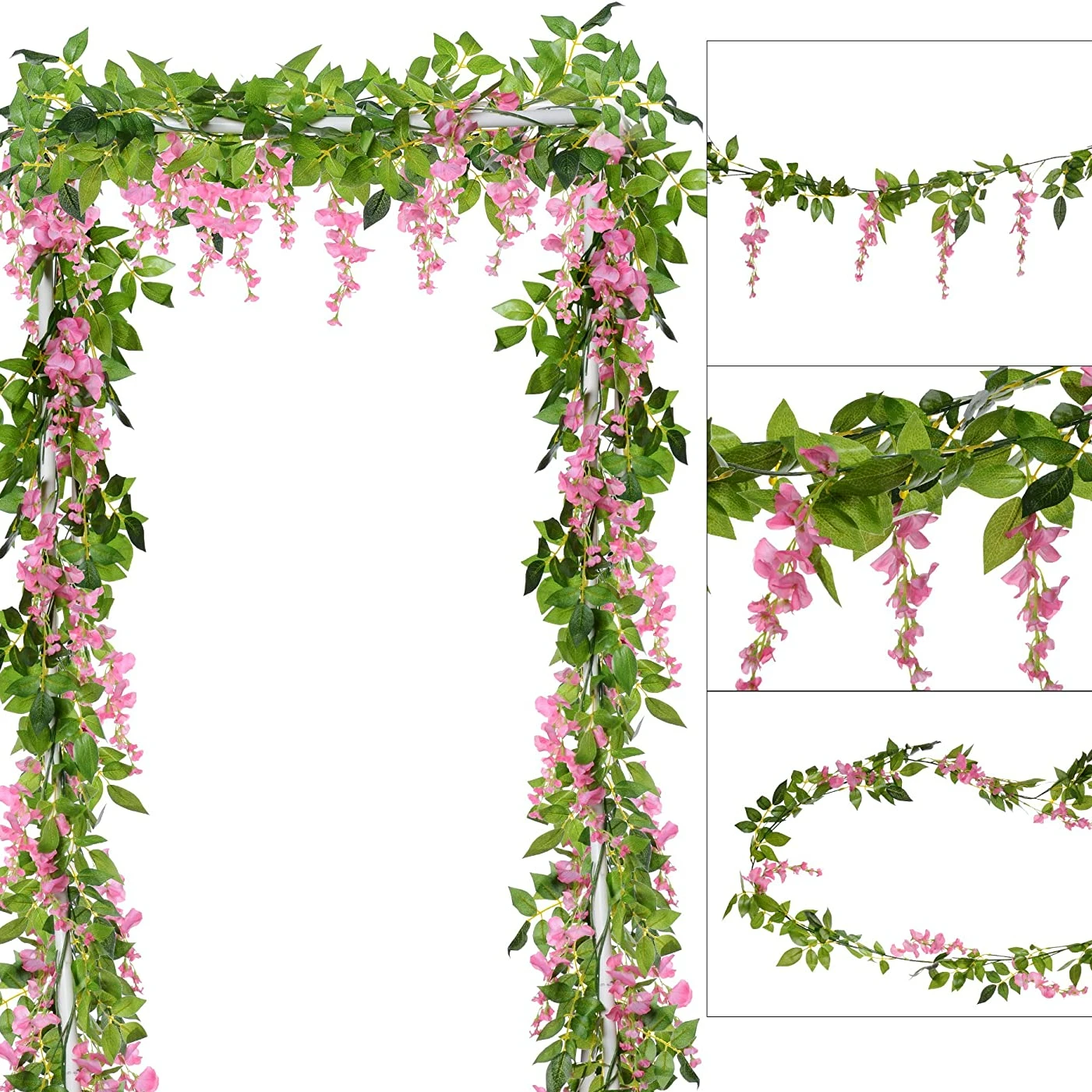 Wedding Arch Flower - 1,8 m kunstbloemen zijde kunstmatige blauweregen