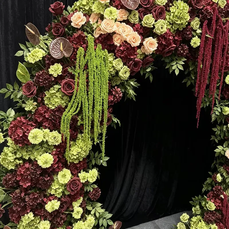 Bruin-saliegroene hangende kwa - Wedding Arch Flower recensie en prijs