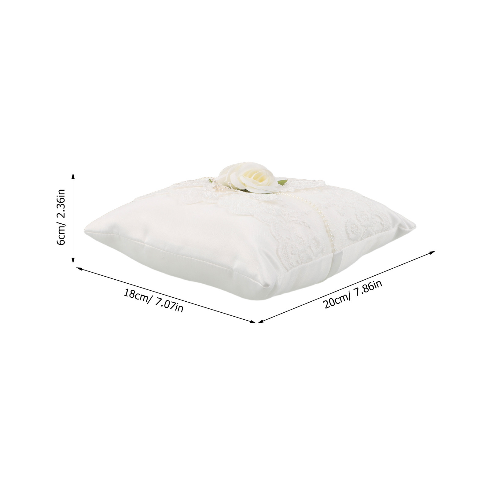 Bruiloft kanten ringkussen wit - Ring Bearer Pillow recensie en prijs