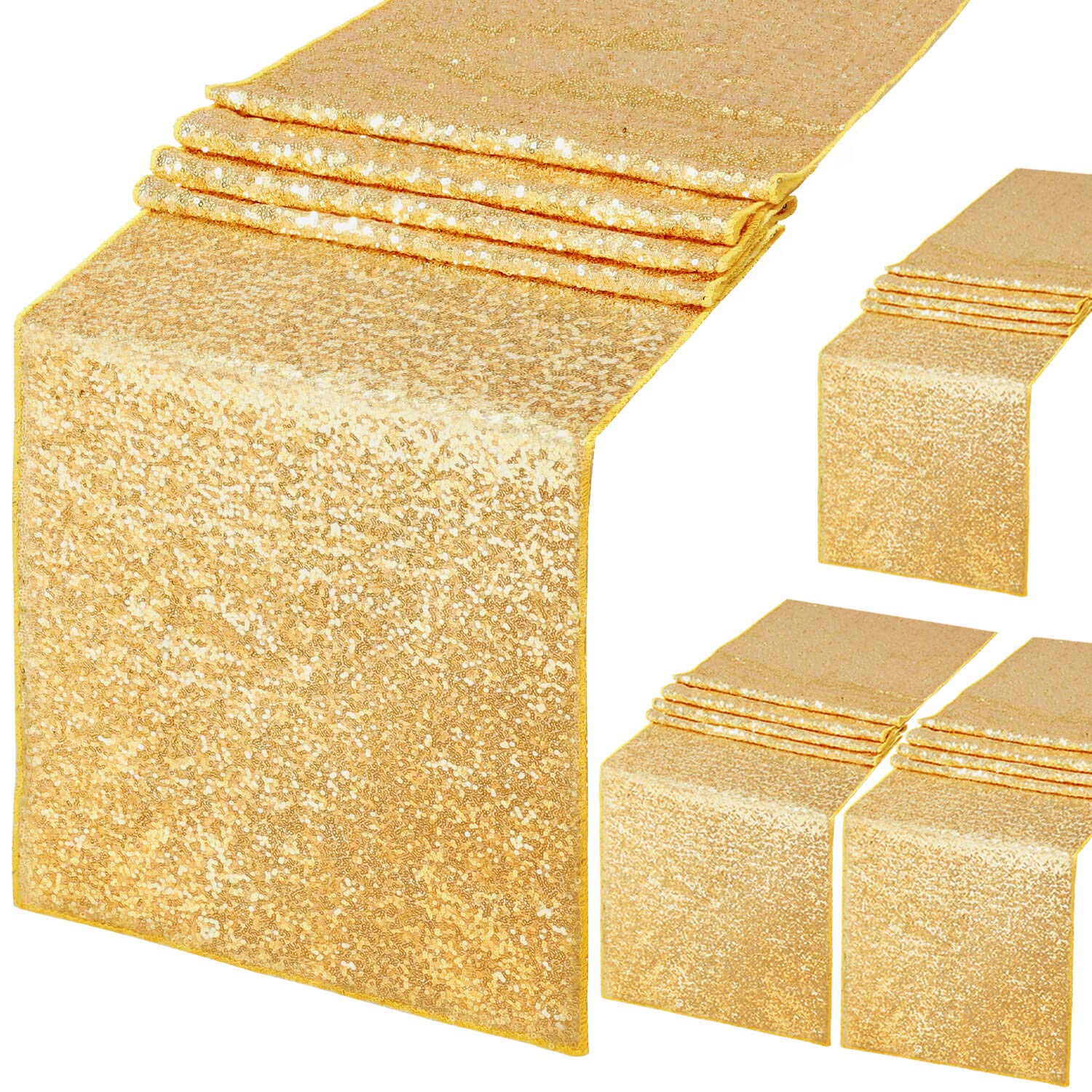 4 stuks glitter pailletten taf - Table Runner Sequin recensie en prijs