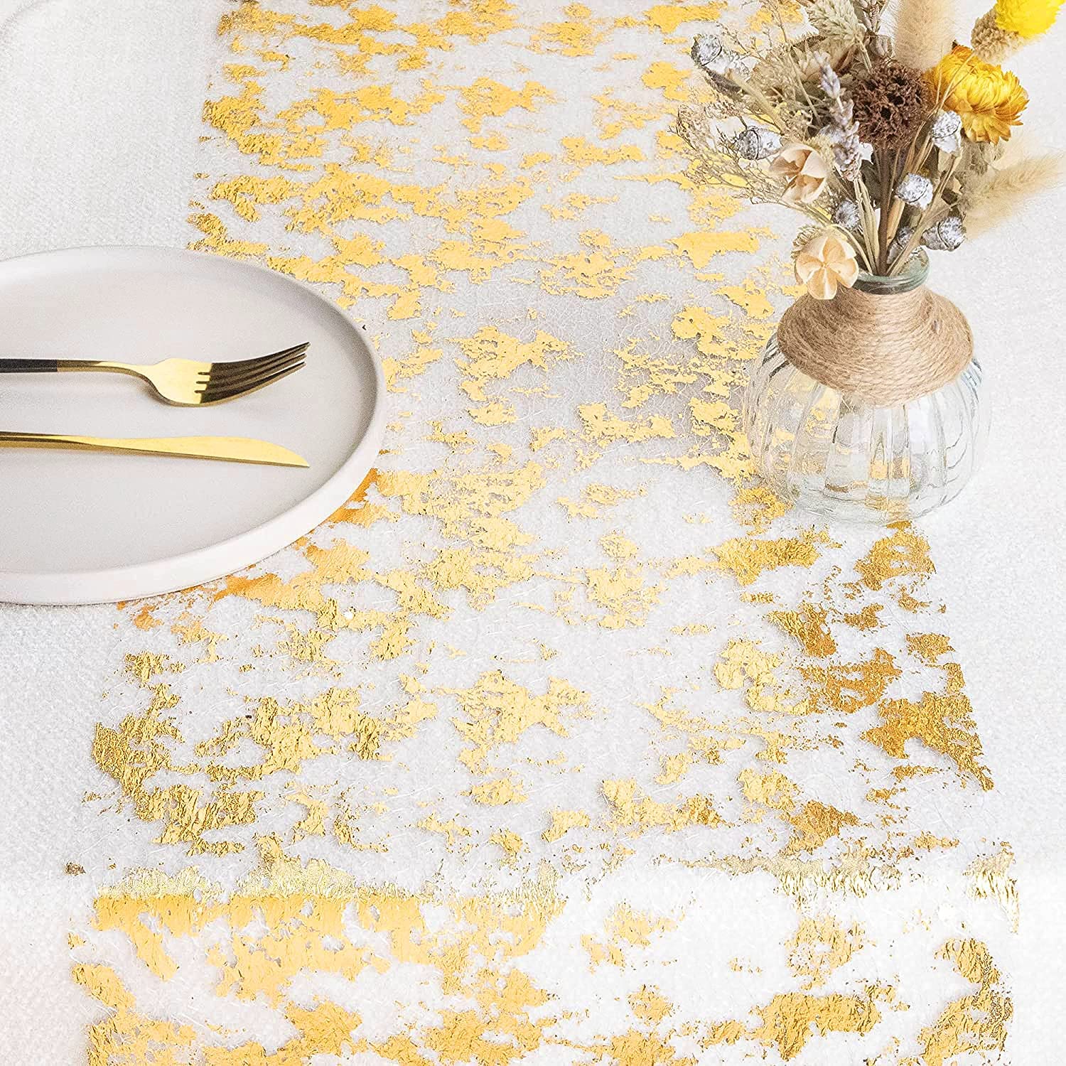 Sparkle Metallic Goud Dunne Ta - Table Runner Sequin recensie en prijs
