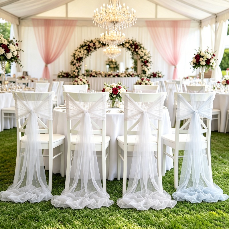 Romantische Zwitserse tule sto - Wedding Ceremony Supply recensie en prijs
