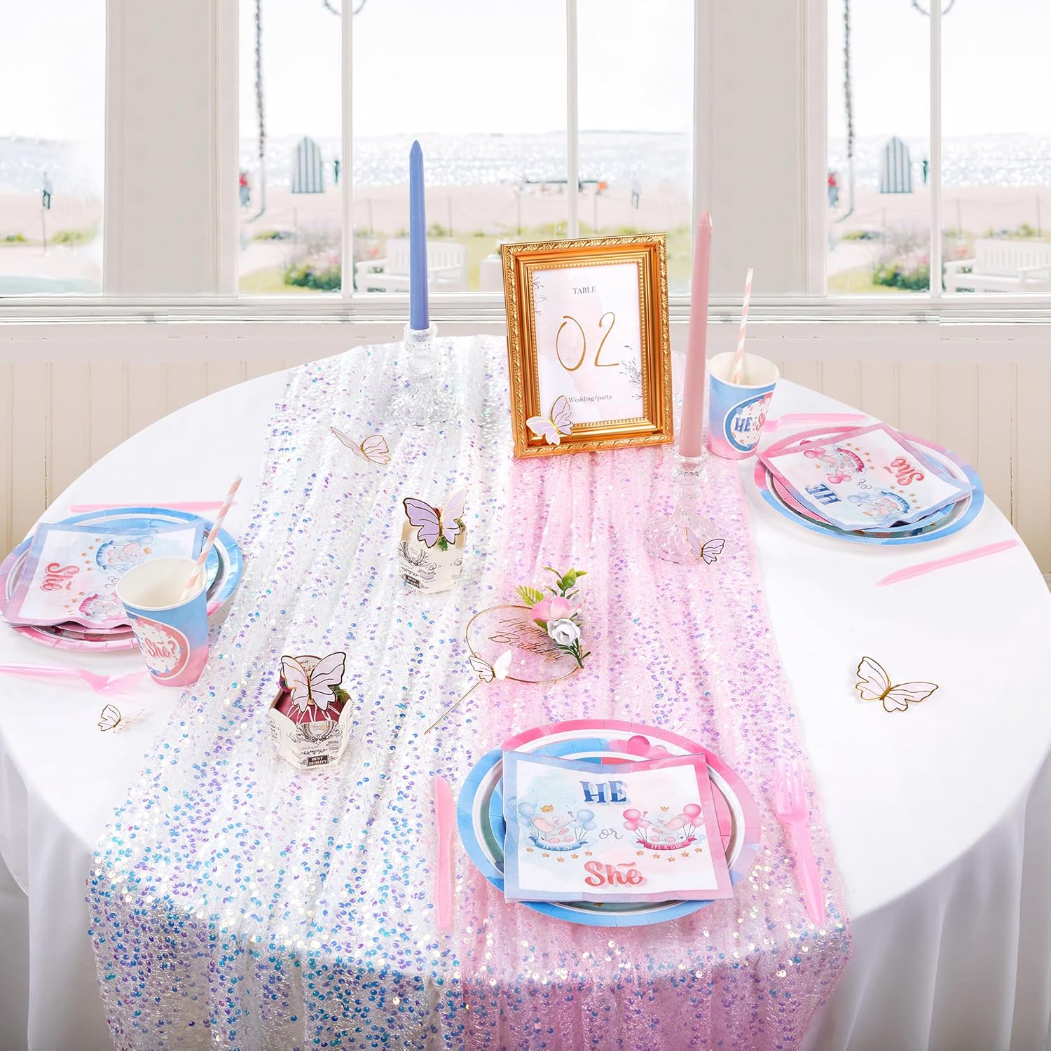 Glitter iriserende pailletten  - Table Runner Sequin recensie en prijs