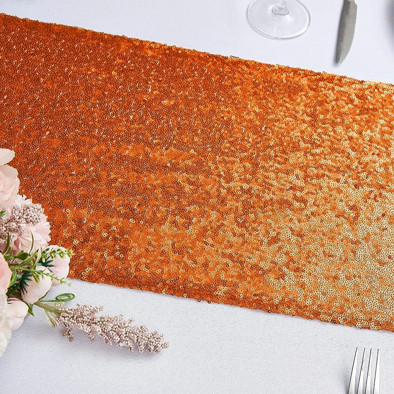 Oranje Pailletten Tafelloper V - Table Runner Sequin recensie en prijs