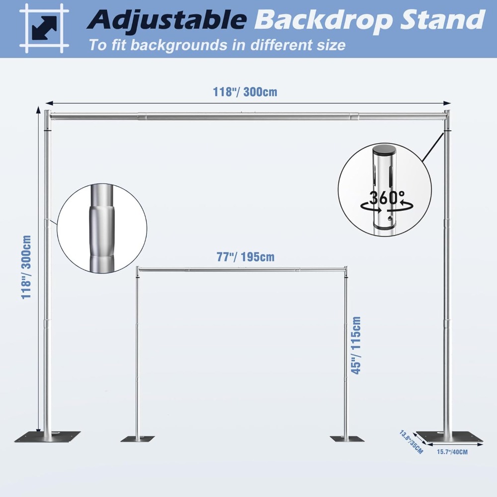 Zware backdrop standaardset 10 - Photo Booth Prop recensie en prijs